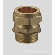 Brass Compression Fitting Straight Male Coupler FxC